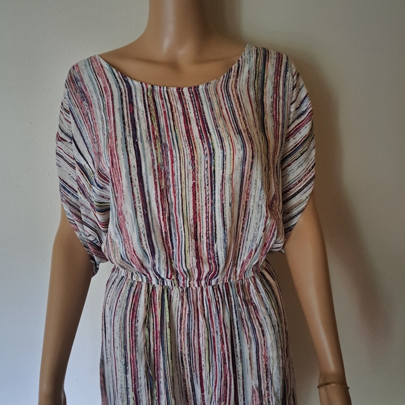 NWT BCBG Generation Striped Lightweight Sheerish  Shorts Romper/ Playsuit Med - Picture 7 of 16